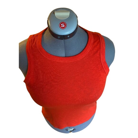 Vibrant Red Cotton Blend Fabric - Picture 3 of 11